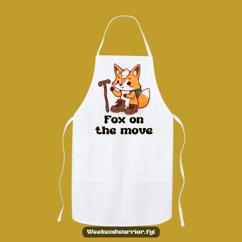 Funny Fox Chef Apron: Hilarious Gift for Trail-Loving Cooks