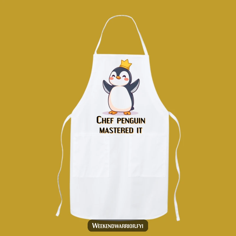 Funny Penguin Chef Apron - Hilarious Kitchen Accomplishment Gift