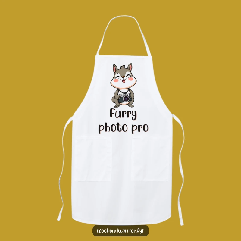 Funny Squirrel Chef Apron: Hilarious Gift for Food Photographers