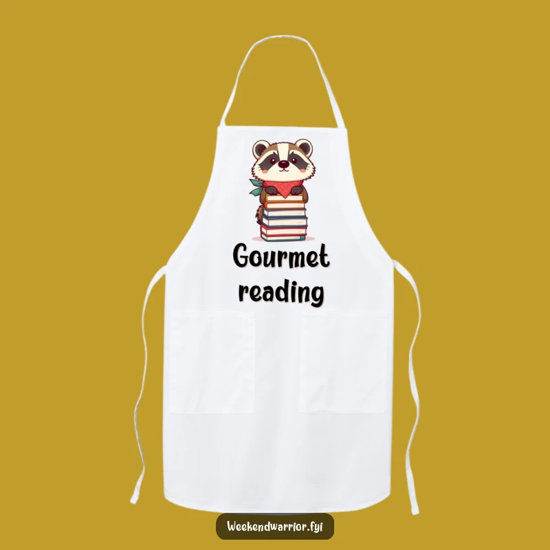 Funny Focused Badger Apron: Master Chef of Knowledge