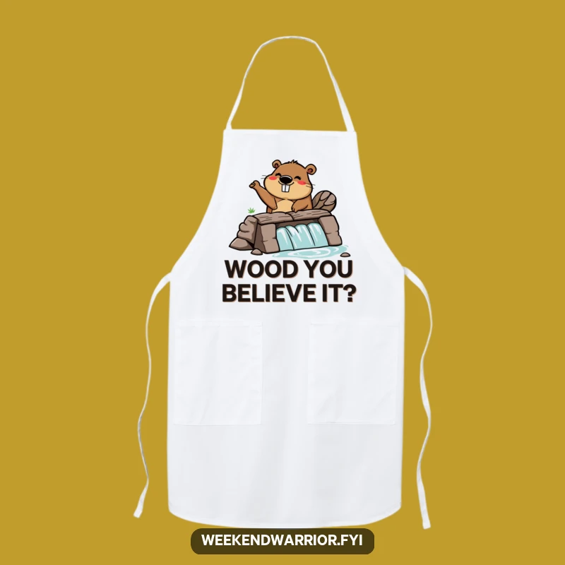 Funny Beaver Dam Apron: Build Delicious Meals!