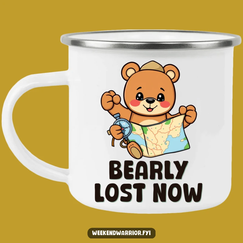 Funny Bear Campfire Mug: Hilarious Gift for Outdoor Navigators