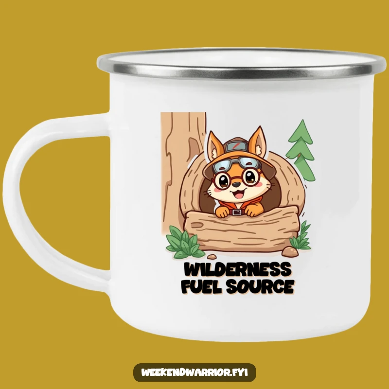 Funny Explorer Squirrel Camping Mug: Adventure Fuel for the Trail