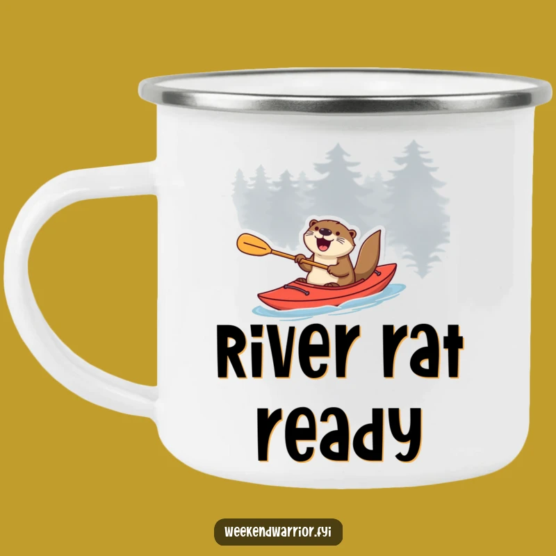 Funny Otter Kayak Mug: Hilarious Water Adventure Companion Gift