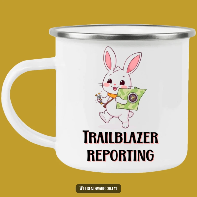 Funny Rabbit Explorer Camping Mug - Adventure in Every Sip!