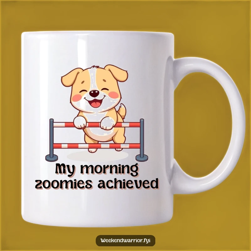 Funny Giggling Dog Obstacle Course Mug: The Perfect Hilarious Gift for Dog Lovers