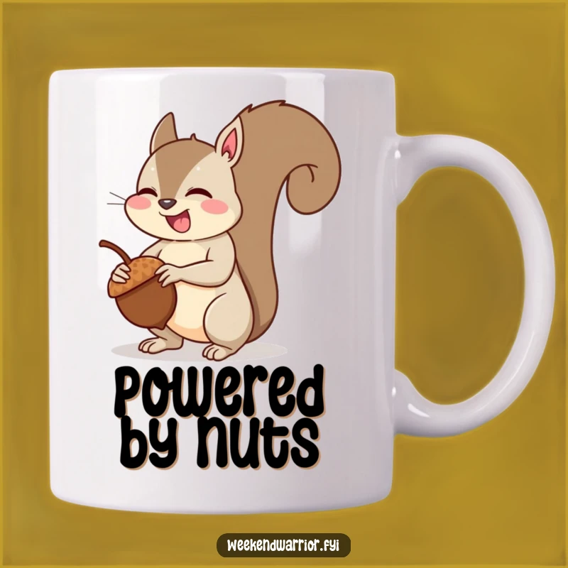 Funny Squirrel Muscle Mug: Giggling Squirrel Strength Gift for Coffee Lovers