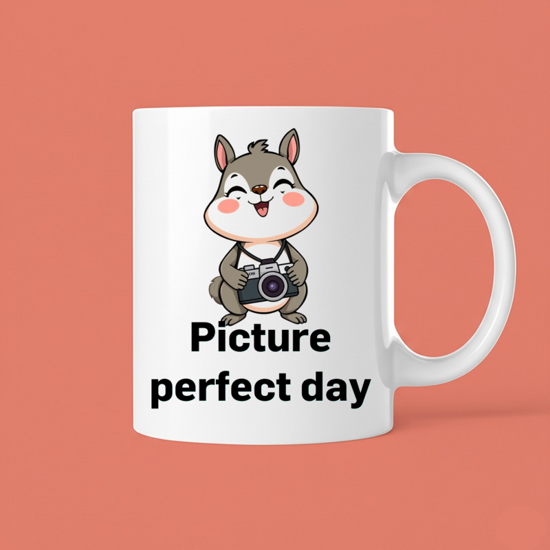 Squirrel Photographer Mug Ready for Your Close Up 