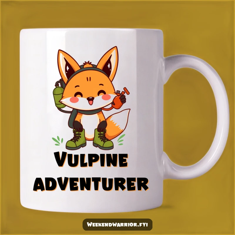 Funny Fox Hiking Mug: Hilarious Trekking Companion Gift