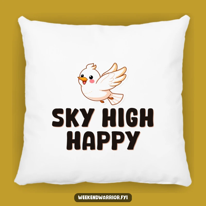 Cozy Bird Sky Pillow: Funny Gift for Dreamy Comfort