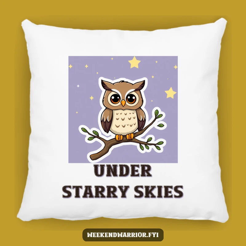 Funny Curious Owl Pillow: Dreamy Comfort with Nocturnal Charm