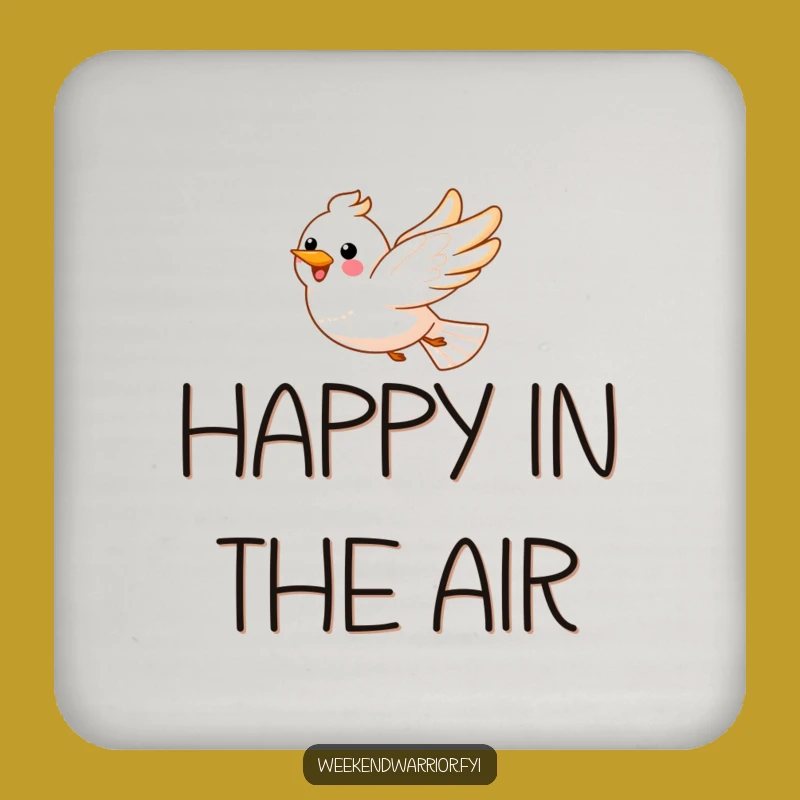 Funny Bird Drink Coaster Set: Hilarious Gift for Hosts