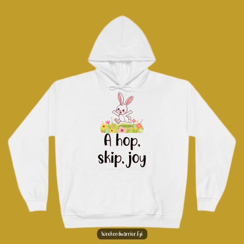 Funny Bunny Meadow Hoodie: Cozy Comfort for Spring Lovers