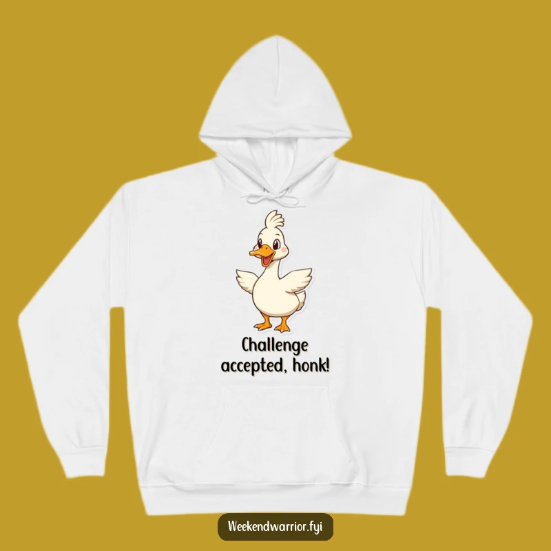 Funny Goose Challenge Hoodie: Stay Warm & Ready for Anything