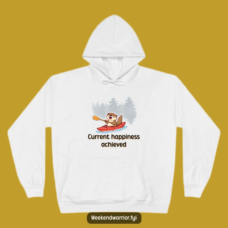 Funny Otter Kayak Hoodie: Cozy & Hilarious Water Adventure Gear