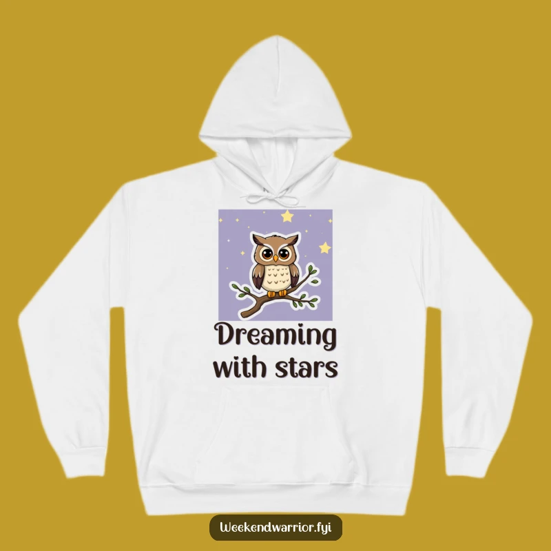 Funny Curious Owl Hoodie: Cozy Nights and Curious Dreams