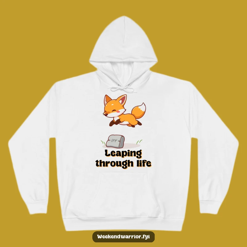 Funny Cheerful Fox Hoodie: Cozy Comfort for Playful Spirits!