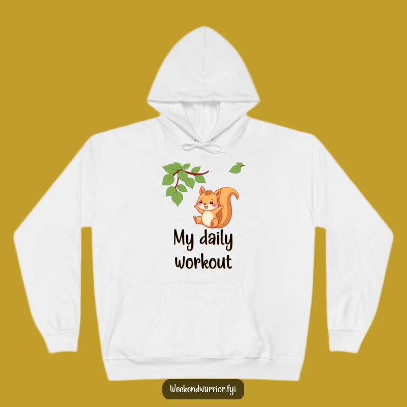 Funny Squirrel Vine Hoodie: Playful Swinger's Adventure Sweatshirt, Cozy Gift