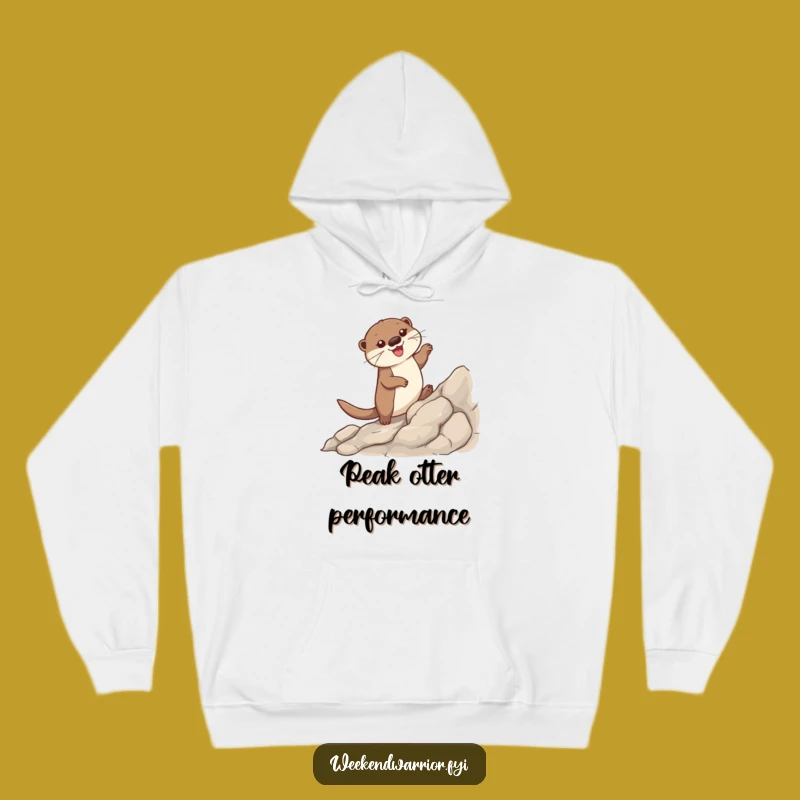Funny Otter Hoodie: Cozy Climber Sweatshirt, Warm and Hilarious Animal Gift