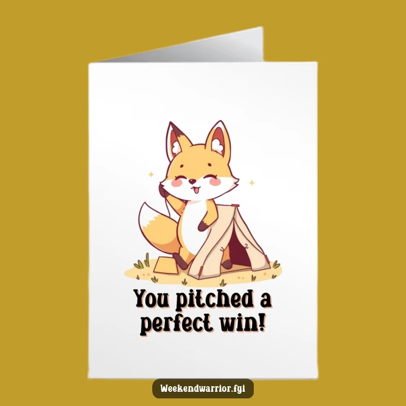 Free Printable Congrats Card: Victorious Fox, Awesome Downloadable Gift!