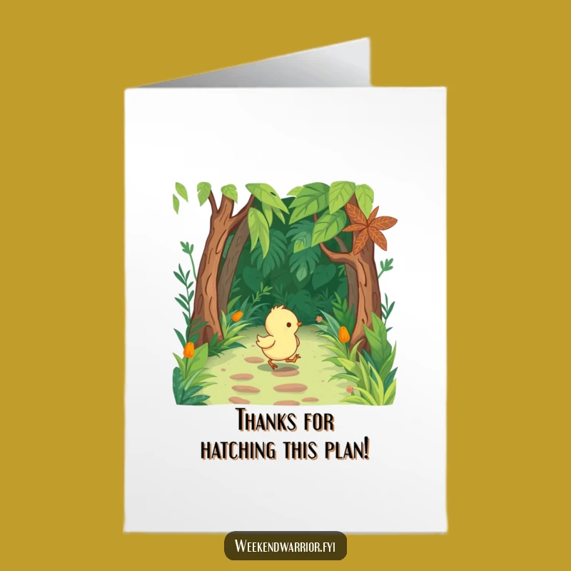 Free Printable Thank You Card: Chick Explorer, Grateful Journey Downloadable!