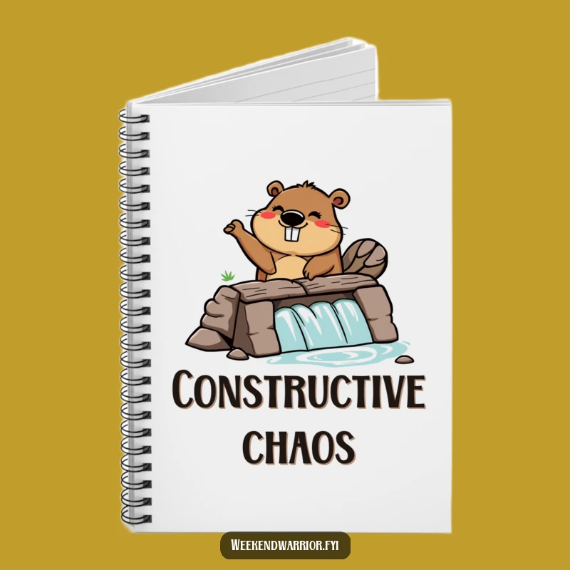 Funny Beaver Dam Notebook: Plan Your Projects with Zeal!