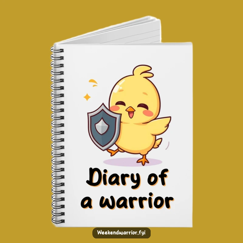 Funny Chick Warrior Notebook - Jot Down Dodging Strategies!