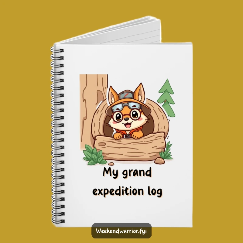 Funny Explorer Squirrel Notebook: Jot Down Adventures with Hilarious Flair