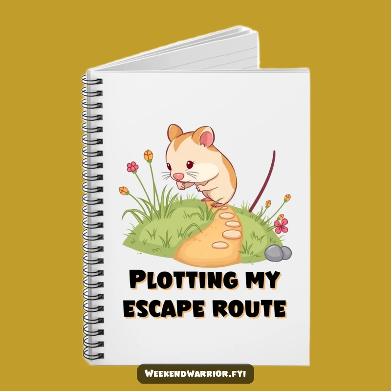 Funny Hamster Exploring Notebook - Hilarious Journal for Tiny Adventures and Ideas