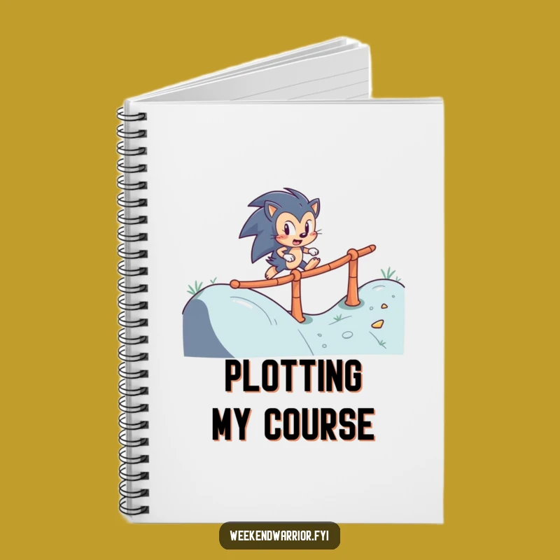 Funny Hedgehog Obstacle Notebook: Journal Your Journey Gift