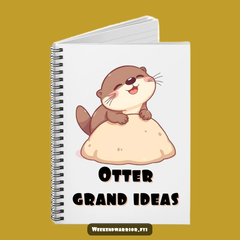 Funny Otter Headbutt Notebook - Jot Down Your Playful Ideas