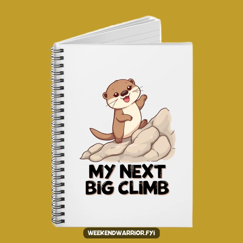 Funny Otter Notebook: Journal for Climbers, Hilarious Animal Stationery Gift