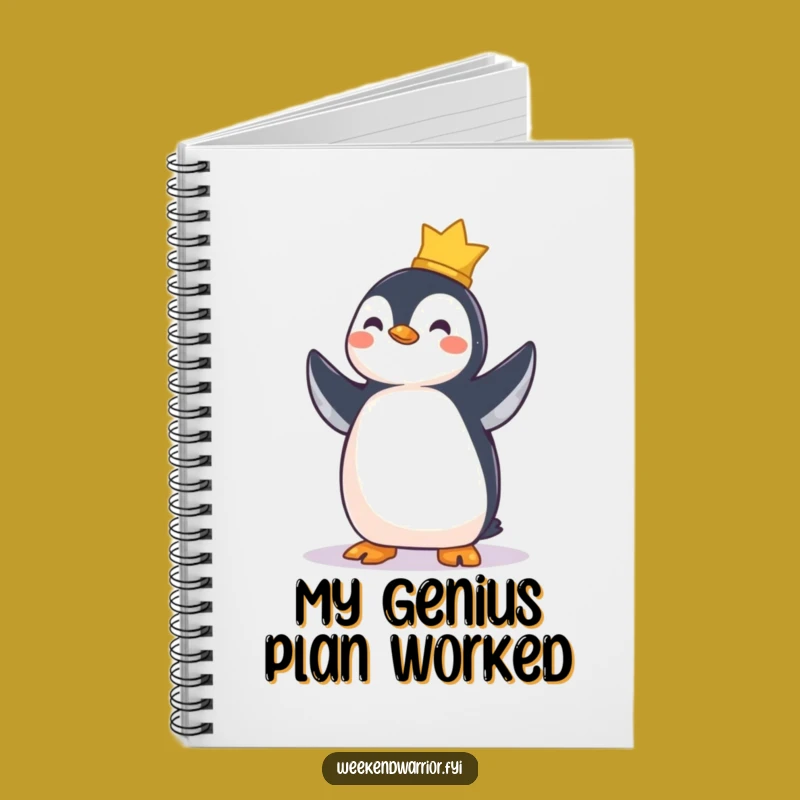 Funny Penguin Achievement Notebook - Hilarious Journal for Goals