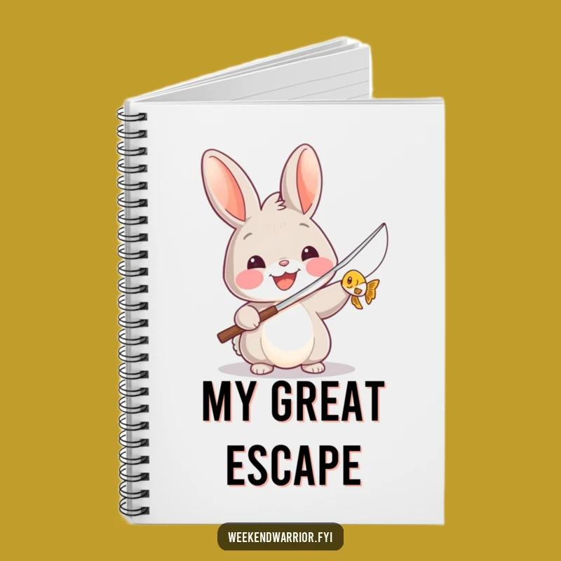 Funny Rabbit Angler's Logbook - Hilarious Fishing Journal Gift
