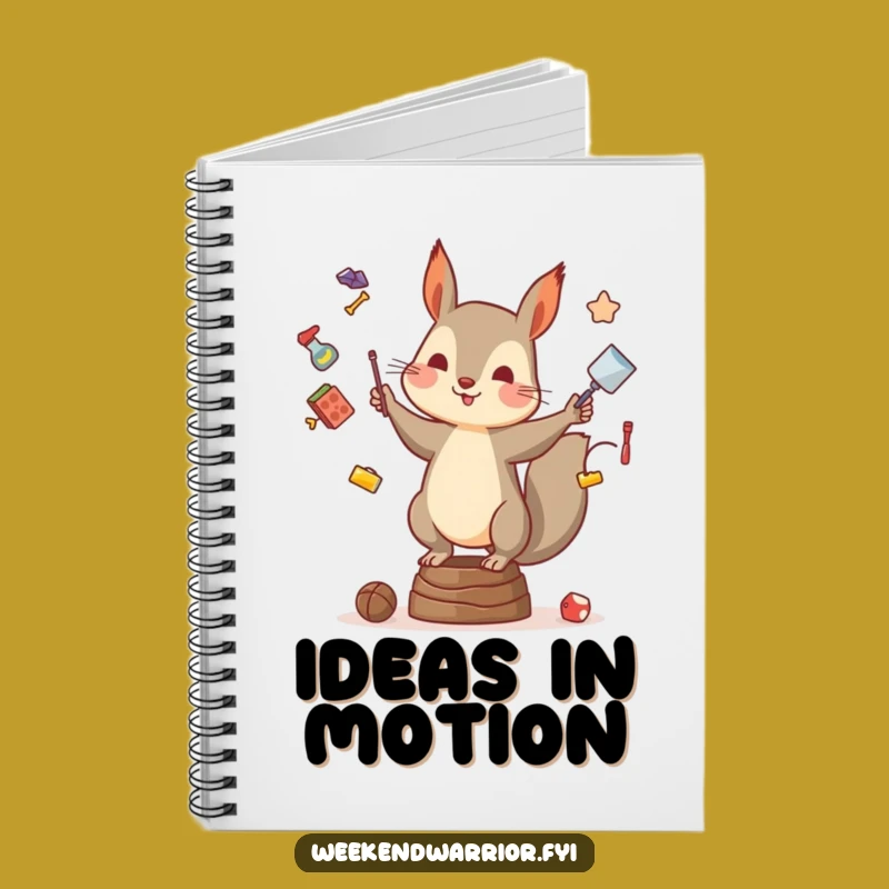 Funny Squirrel Notebook: Juggling Ideas Journal, Hilarious Animal Stationery Gift