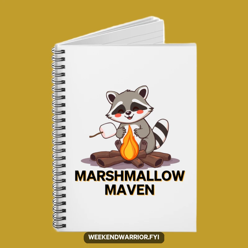 Funny Raccoon Campfire Notebook: Hilarious Journal for Outdoor Stories Gift