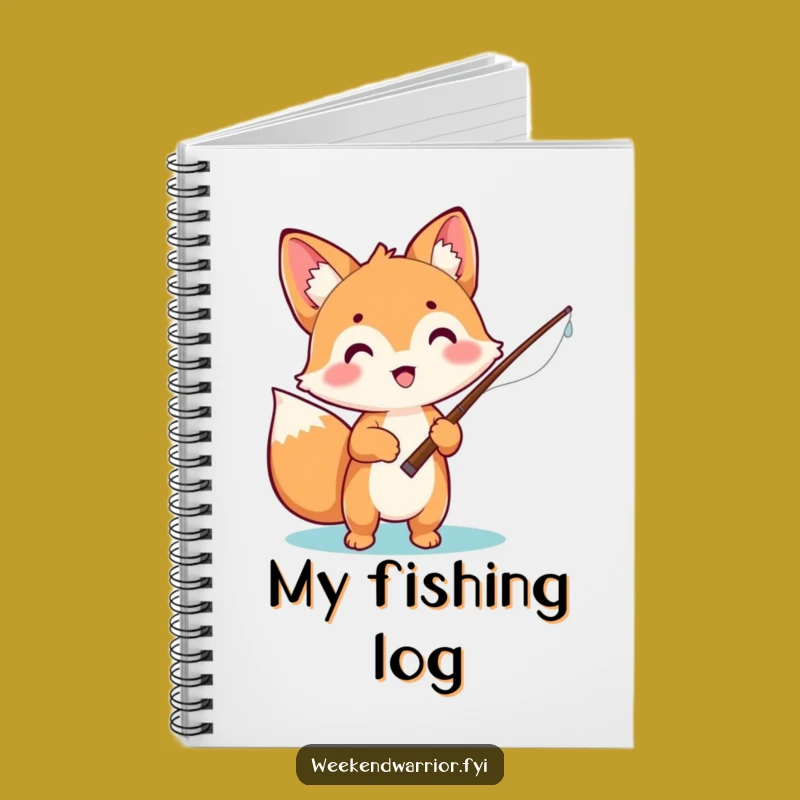 Funny Fox Notebook: Journal Your Exciting Fishing Adventures