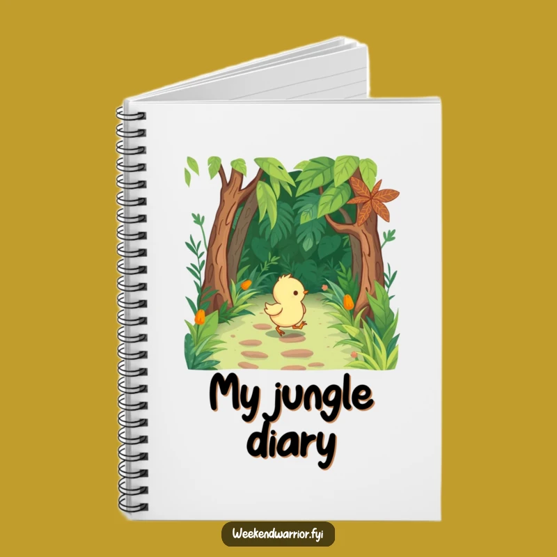 Funny Chick Jungle Notebook: Tiny Boots Marching Journal, Perfect Gift