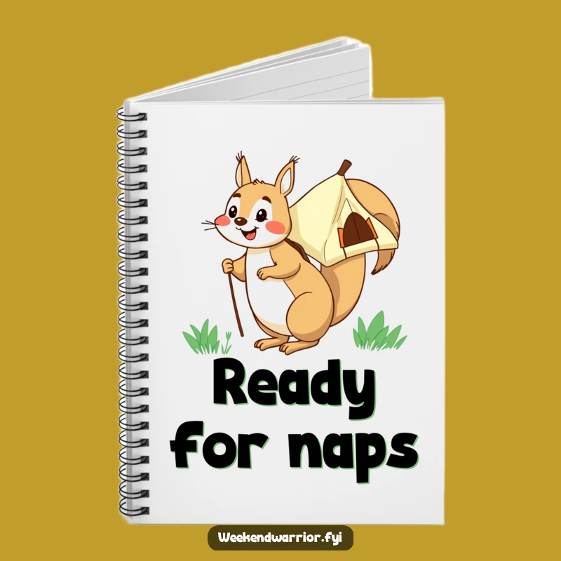 Funny Squirrel Camping Notebook: Hilarious Journal for Outdoor Plans Gift