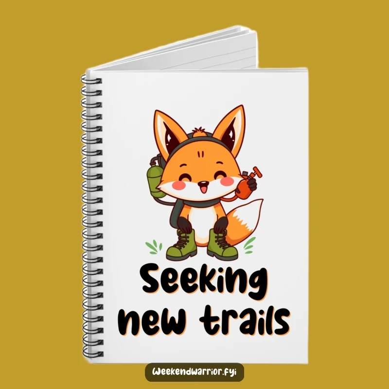 Funny Fox Hiking Notebook: Hilarious Journal for Adventure Plans Gift