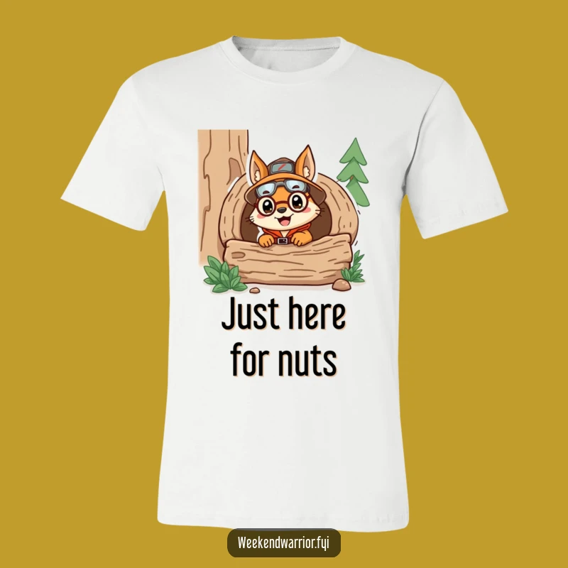 Funny Explorer Squirrel T-Shirt: Hilarious Adventure Tee for Nature Lovers