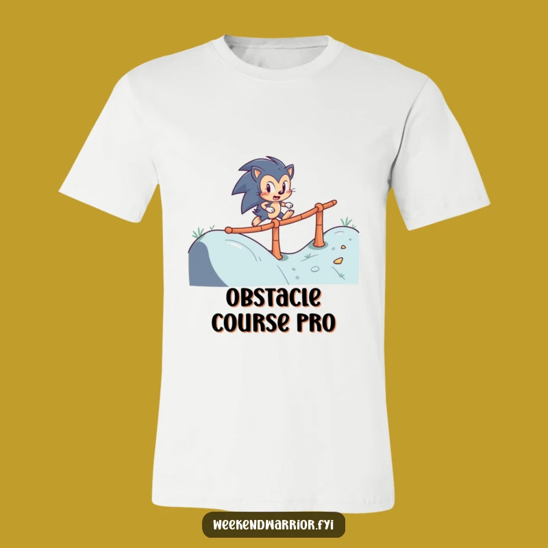 Funny Hedgehog Obstacle Tee: Determined Navigator Shirt, Perfect Gift