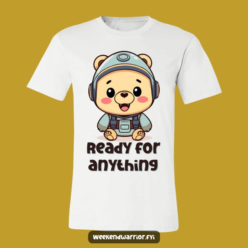 Funny Adventure Bear T-Shirt - Cheerful Explorer Tee Gift