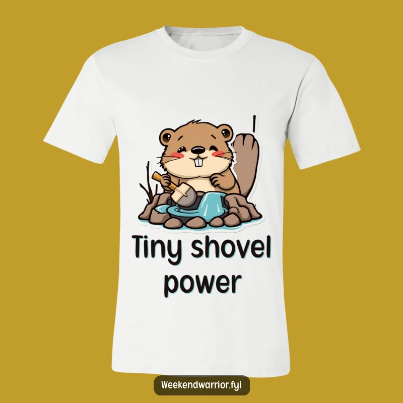 Funny Beaver Builder T-Shirt: Construct Your Day Hilariously