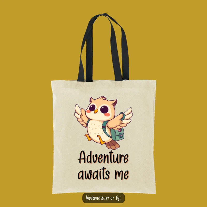 Funny Owl Adventure Tote Bag: Whimsical Backpacking Carry-All