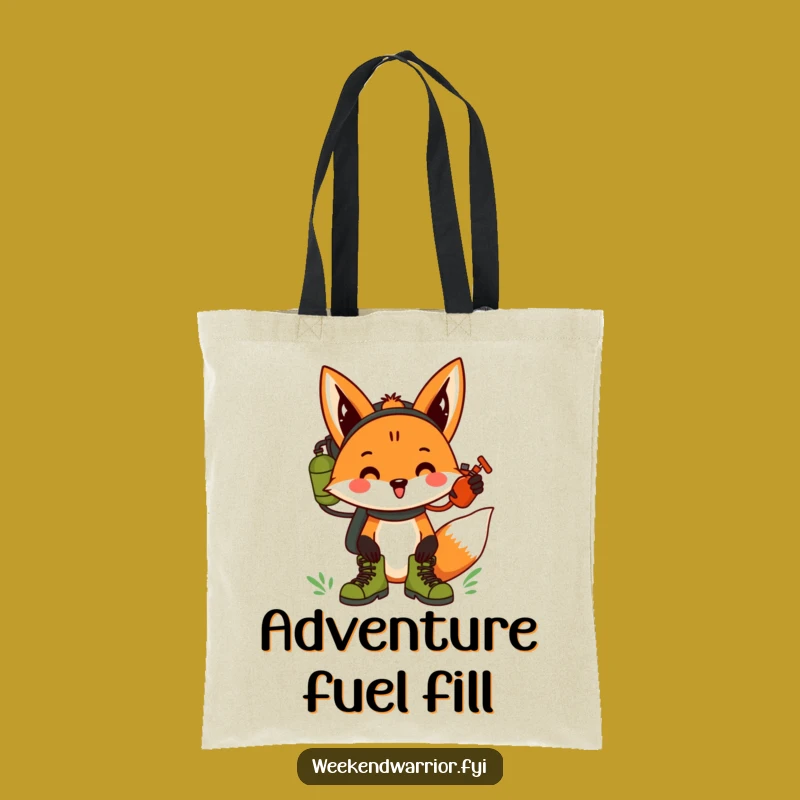 Funny Fox Hiking Tote Bag: Hilarious Woodland Carry-All Gift