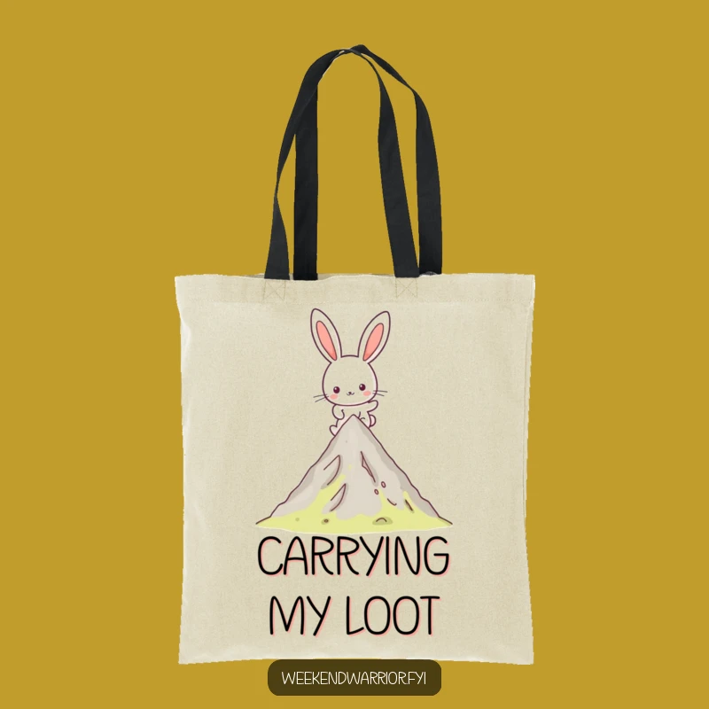 Funny Kawaii Rabbit Hike Tote Bag - Carry Your Adventure Gear