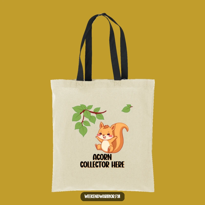 Funny Squirrel Vine Tote Bag: Playful Swinger's Carry-all, Perfect Gift