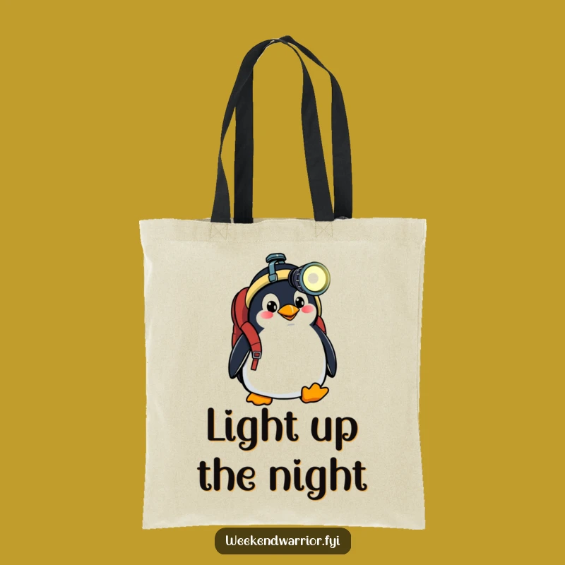 Funny Penguin Expedition Tote Bag: Carry Your Gear with Glee