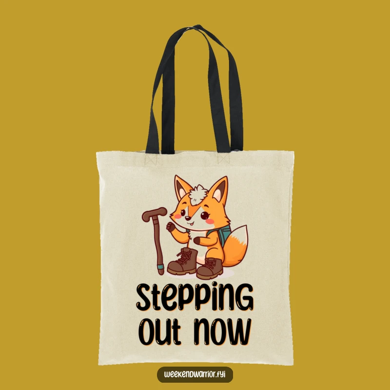 Funny Fox Hiking Tote Bag: Hilarious Carry-All for Trail Gear